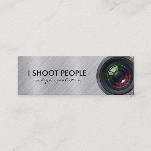 Customizable I shoot people - Professional Photographer Business Card Template