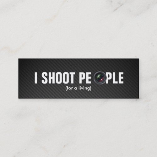 I shoot people - Professional Photographer Business Card