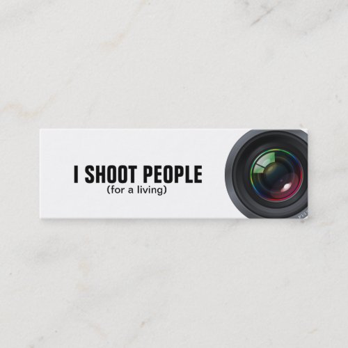 I shoot people - Professional Photographer Business Cards