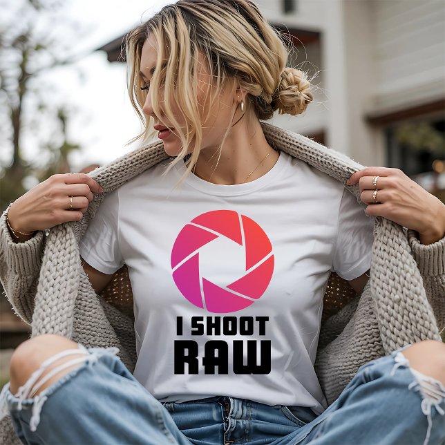 I Shoot Raw T-Shirt (Creator Uploaded)