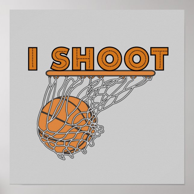 I Shoot T-shirts and Gifts Poster (Front)