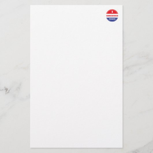 I Shredded Today (Front)