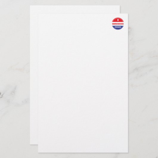 I Shredded Today (Front/Back)