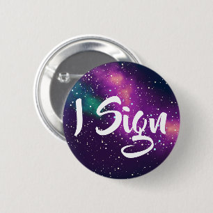 I Sign Customizable Galaxy Identity Button
