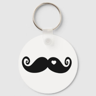 I simply love Mustache Keychain