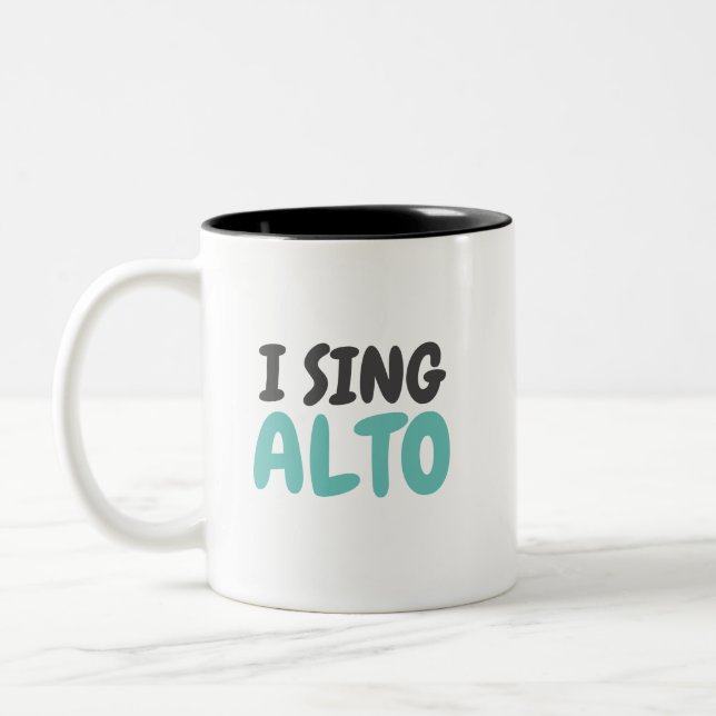 I Sing Alto Musical Mug (Left)