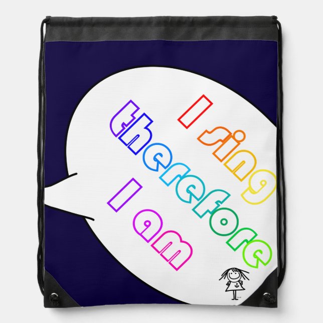 I sing... drawstring bag (Front)