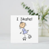 I Skate - Girl Roller Skater (Standing Front)