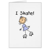 I Skate Girl Roller Skater (Front)