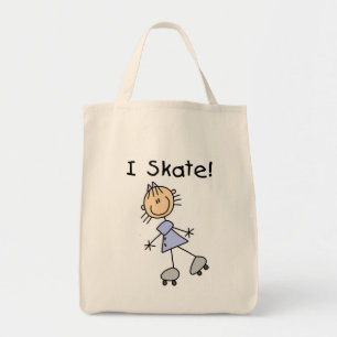 I Skate - Girl Roller Skater Tote Bag