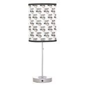 I Skate with a Woody Hockey Stick Table Lamp (Back)