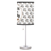 I Skate with a Woody Hockey Stick Table Lamp (Right)