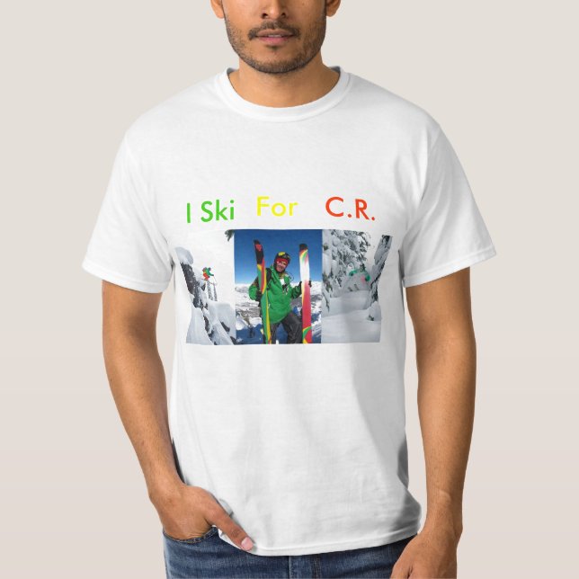 I SKI FOR CR (RASTA) T-Shirt (Front)