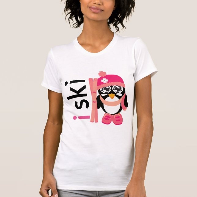 I Ski Penguin T-Shirt (Front)