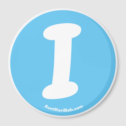 I Sky Blue Refrigerator Magnet