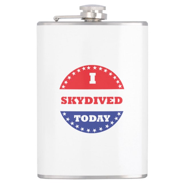 I Skydived Today Flask (Front)