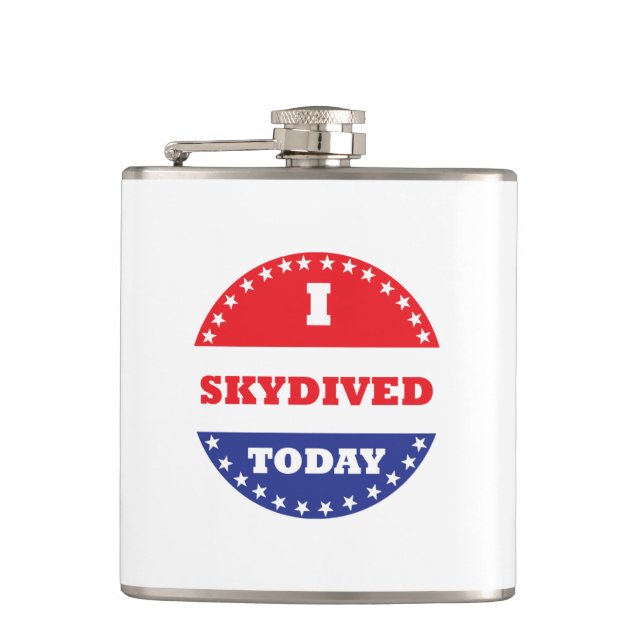 I Skydived Today Flask (Front)