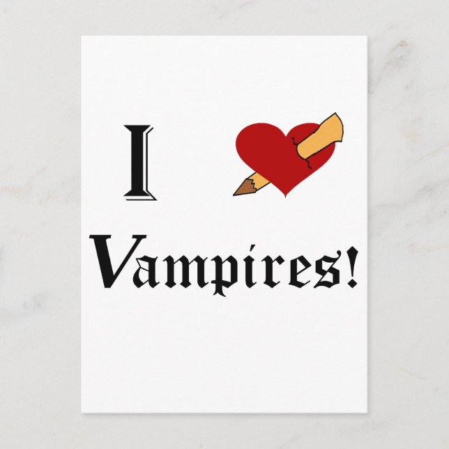 I Slay Vampires Postcard (Front)
