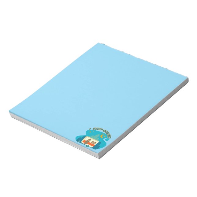 I Sleep Around Camper Van Camping Explorer Nature Notepad (Rotated)