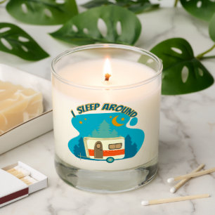 I Sleep Around Camper Van Camping Explorer Nature Scented Candle