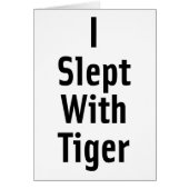 I Slept With Tiger (Front)