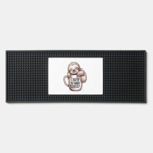 I Sloth Without Coffee Bar Mat
