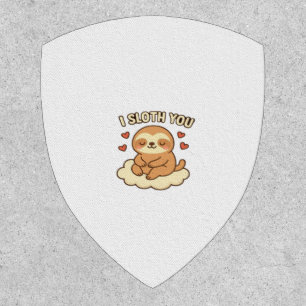 I Sloth You - Cute Kawaii Sloth Love Pun Design Cl Patch
