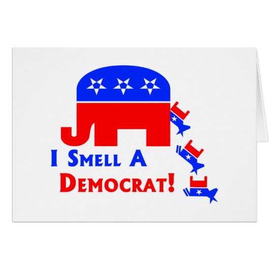 I Smell A Democrat Cards (Front Horizontal)