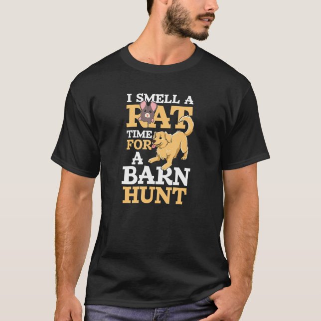 I Smell A Rat Design Barn Hunt T-Shirt (Front)