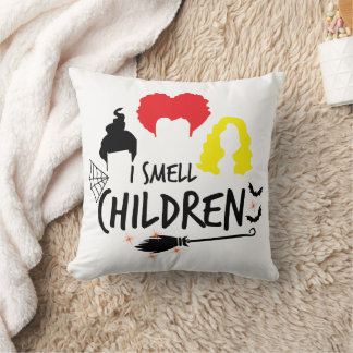 I smell children Halloween Throw Pillow