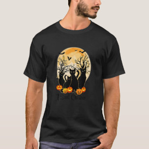 I smell children Halloween Witch Cat T-Shirt