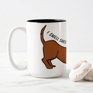 I Smell Santa! Dachshund Cartoon Coffee Mug