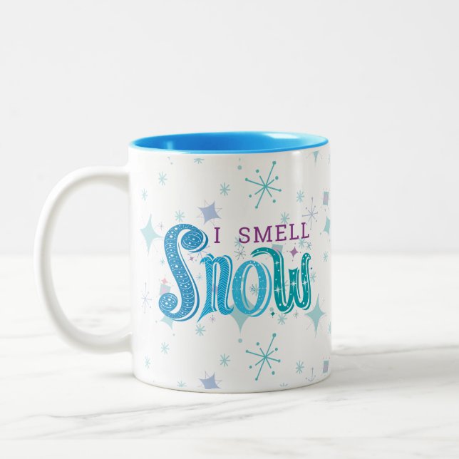 I Smell Snow Atomic Retro Style Design Coffee Mug (Left)