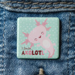 I Smile A Lot Personalised Kawaii Axolotl Button<br><div class="desc">I Smile A Lot Kawaii Axolotl button - The Mexican walking fish better known as the Axolotl is here to rock your world. These exotic sea creatures are taking the world by storm and it's easy to see why. Style up and stand out from the crowd with this full of...</div>