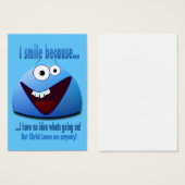 I smile because...V2 Tract Cards / (Front & Back)