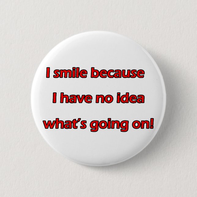 I Smile Button (Front)