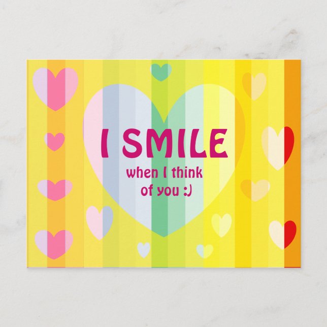 I SMILE WHEN I THINK OF YOU CARD (Front)