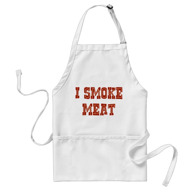 I Smoke Meat Adult Apron (Front)