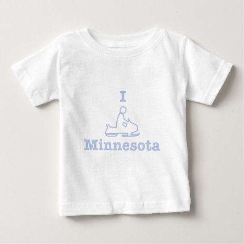 I Snowmobile Minnesota Baby T_Shirt