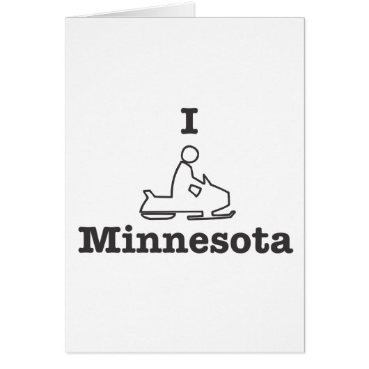 I Snowmobile Minnesota Cards (Front)