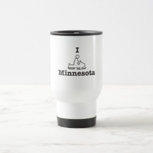 I Snowmobile Minnesota Travel Mug