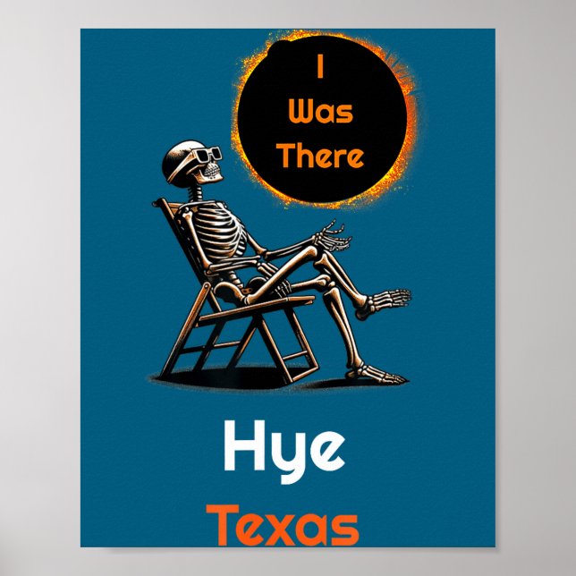 I Solar Eclipse Hye Texas There Poster (Front)