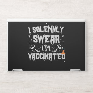 I Solemnly Swear I'm vaccinated Funny Halloween HP Laptop Skin