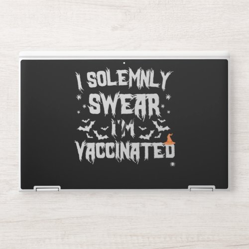 I Solemnly Swear Im vaccinated Funny Halloween HP Laptop Skin