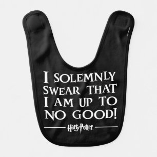 I SOLEMNLY SWEAR THAT I AM UP TO NO GOOD™ BABY BIB