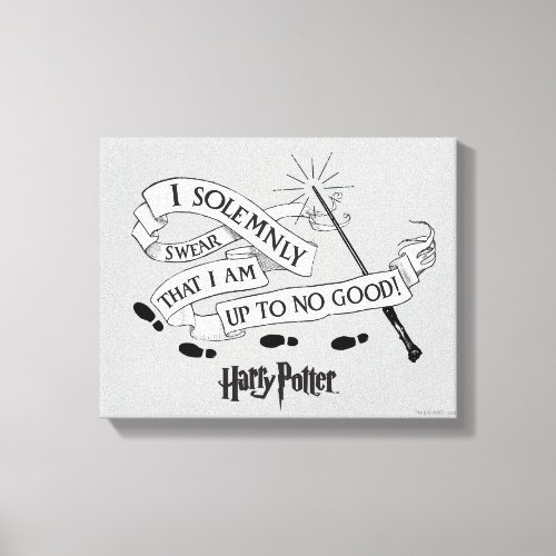 I Solemnly Swear That I Am Up To No Good Canvas Print