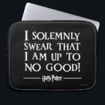 I SOLEMNLY SWEAR THAT I AM UP TO NO GOOD™ LAPTOP SLEEVE<br><div class="desc">Planning to sneak into Hogsmeade for a butterbeer? Having a midnight duel in the trophy room with Draco Malfoy? Maybe you promised Hagrid you'd feed Fang or teach Grawp some English while he's away. If you plan to sneak out of Hogwarts castle then you'll need to use the Marauder's Map...</div>