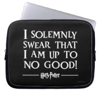 I SOLEMNLY SWEAR THAT I AM UP TO NO GOOD™ LAPTOP SLEEVE