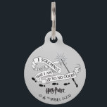 I Solemnly Swear That I Am Up To No Good Pet ID Tag<br><div class="desc">HARRY POTTER™ | Check out this scroll banner graphic with magic wand that contains the Marauder's Map charm: "I solemnly swear that I am up to no good".</div>