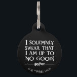 I SOLEMNLY SWEAR THAT I AM UP TO NO GOOD™ PET ID TAG<br><div class="desc">Planning to sneak into Hogsmeade for a butterbeer? Having a midnight duel in the trophy room with Draco Malfoy? Maybe you promised Hagrid you'd feed Fang or teach Grawp some English while he's away. If you plan to sneak out of Hogwarts castle then you'll need to use the Marauder's Map...</div>